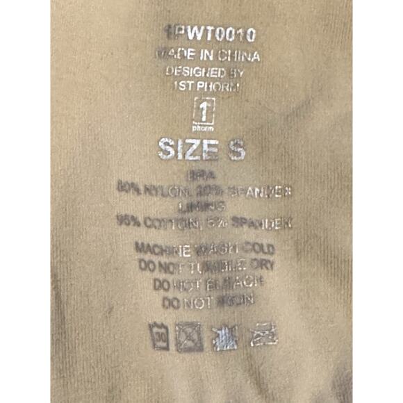 1st Phorm Black Sports Bra - Size Small Red Workout Gym Wear Athletic Women’s - Picture 4 of 6